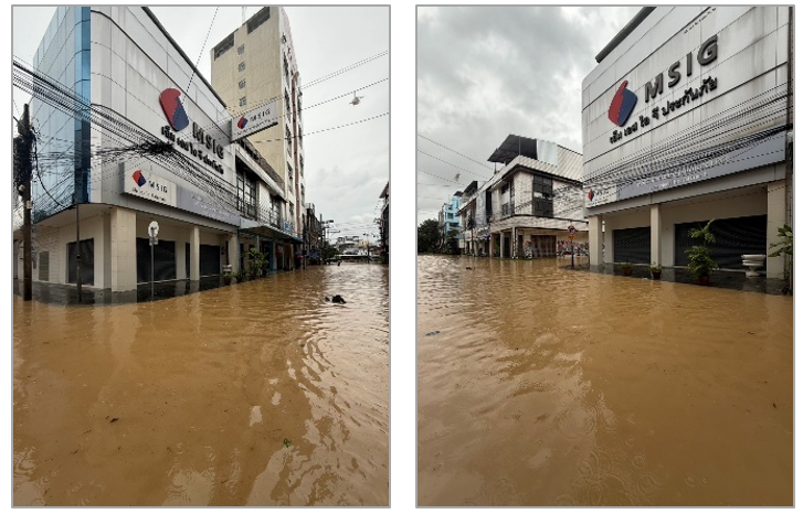 Morning conditions on November 24, 2025
(Hat Yai District, photographed by personnel from our group company MSIG Thailand)