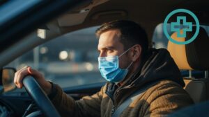Driving when getting sick