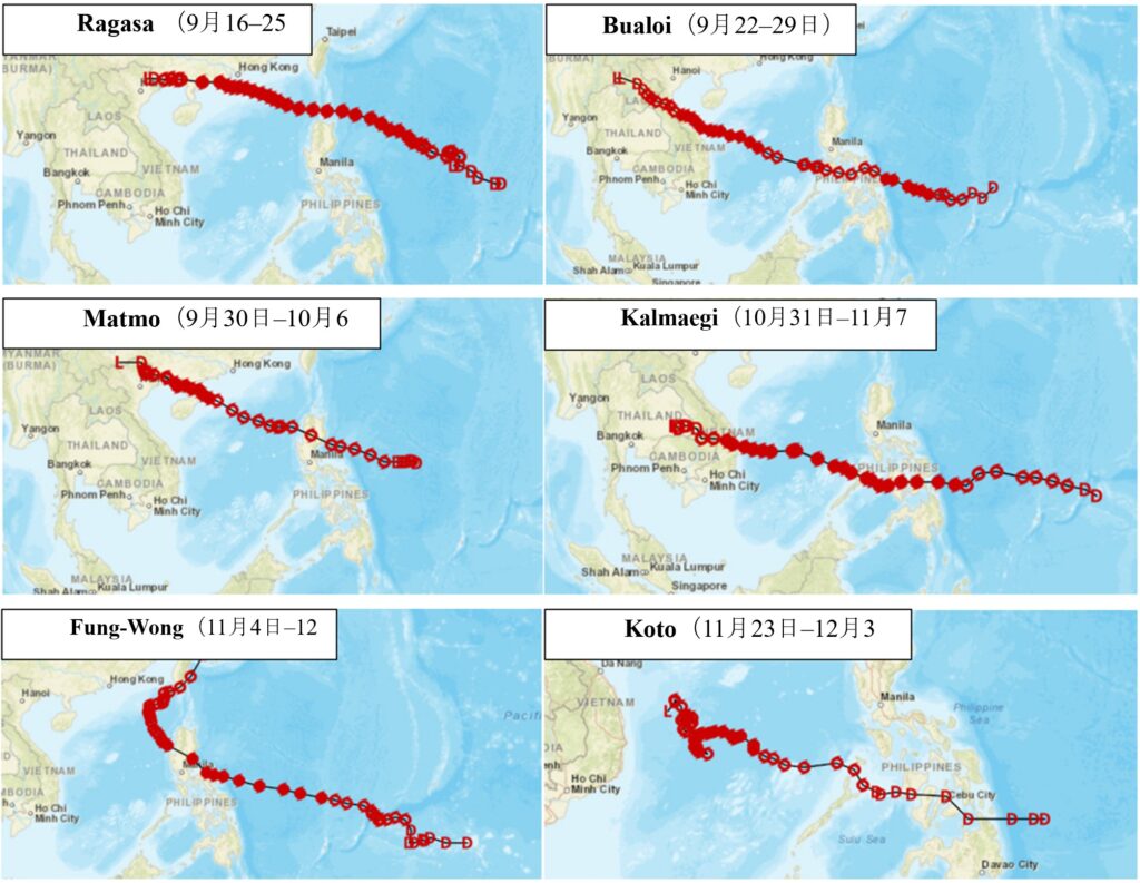 2025年のASEANにおける台風被害の概要 | InterRisk Asia (Thailand) Co