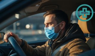 Driving when getting sick